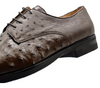 Zelli Andrea Ostrich Quill Lace-Up Brown