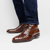 Zelli Marco Ostrich Quill Chukka Boot Brown