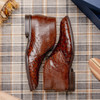 Zelli Marco Ostrich Quill Chukka Boot Brown