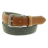 Sherman Brothers Cooper Elastic Braided Belt Navy/Khaki