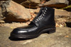 Alden Navy Hi Mocc Toe Boot in Black Shell Cordovan with Commando Sole  # D0902HC 