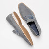 Zelli Meo 3 Sueded Goatskin Penny Loafer Grey