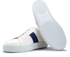 Zelli Olympias Italian Calfskin and Crocodile Stripe Blue