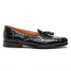 Zelli Franco Ostrich Tassel Loafer Black