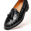 Zelli Franco Ostrich Tassel Loafer Black