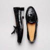 Zelli Franco Ostrich Tassel Loafer Black