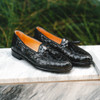 Zelli Franco Ostrich Tassel Loafer Black