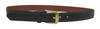  Alden 1.25" (32 mm) Genuine Shell Cordovan Dress Black Belt with Gold Buckle # MB0905