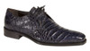 Mezlan Men's Crocodile Lace Up Anderson Blue