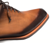 Mezlan Patina Asymmetrical Oxford Cognac