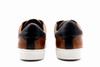 G. Brown Flight #340 Calfskin Sneaker Tan w/ Navy Tab