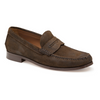 Johnston & Murphy Baldwin Waxed English Suede Penny Loafer Brown