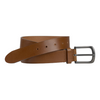 Johnston & Murphy Flat Edge Casual Leather Belt Tan