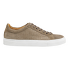 Johnston & Murphy Jake Lace-to-Toe Croc Embossed Italian Suede Sneaker Taupe