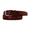 Johnston & Murphy Double Vegetable-Tanned Calfskin Belt Cognac