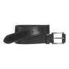 Johnston & Murphy Laser Topstitched Leather Belt Black