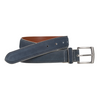 Johnston & Murphy Painted Edge Leather Belt Navy