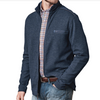 Johnston & Murphy Melange Knit Full Zip Navy