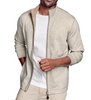 Johnston & Murphy Reversible Full Zip Oatmeal/Gray