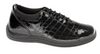 Drew Women's Tulip Black Croc Patent Leather