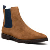 Zelli Gianna Sueded Italian Goatskin Chelsea Boot Cognac