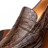 Zelli Roma Crocodile Penny Loafer Cognac