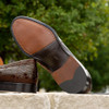 Zelli Roma Crocodile Penny Loafer Cognac