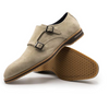 Zelli Legerra Sueded Goatskin Monkstrap Sand