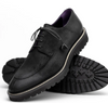 Zelli Campo Sueded Goatskin Lace Up with Wax Finish Black