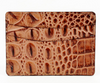 Torino Italian Hornback Croc Calfskin Leather ID/Card Case Cognac