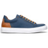 Zelli Diaz Rubberized Calfskin Sneaker Navy