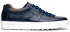 Zelli Vivo Italian Tumbled Calfskin Sneaker Navy