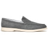 Zelli Livorno Sueded Italian Goatskin Loafer Grey 