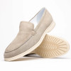 Zelli Livorno Sueded Italian Goatskin Loafer Bone