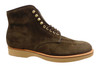 Limited Edition "The Lombard" Loden Suede Moc Toe Boot with Tan Wedge Sole