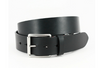 Torino HAND BURNISHED BRIDLE LEATHER CASUAL BELT IN BLACK