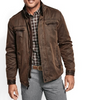 Johnston & Murphy Antiqued-Cotton Jacket Brown