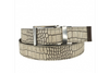Sherman Brothers Player One-Size Micro Adjustable Hornback Croco Belt-Stone