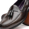 Zelli FRANCO ITALIAN CALFSKIN TASSEL LOAFER Grey