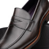 Zelli ROMA HAND BURNISHED CALFSKIN PENNY LOAFER GREY