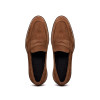 zELLI ROMA ITALIAN SUEDE PENNY LOAFERS TOBACCO