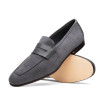 Zelli TIPPA SUEDE & CALFSKIN PENNY LOAFER GREY