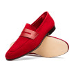 Zelli TIPPA SUEDE & CALFSKIN PENNY LOAFER RED