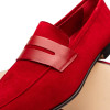 Zelli TIPPA SUEDE & CALFSKIN PENNY LOAFER RED