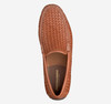 Johnston & Murphy Baldwin Driver Woven Slip-On Tan Sheepskin