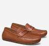 Johnston & Murphy Baldwin Driver Penny Cognac Sheepskin