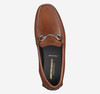 Johnston & Murphy Dayton Bit Brown Italian Calfskin