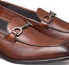 Johnston & Murphy Ellsworth Bit Brown Italian Calfskin