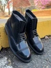 LIMITED EDITION "CHARLES" Black CORDOVAN JUMPER BOOT WITH COMMANDO SOLE D7843HC