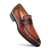Mezlan Avenue Rubber Sole Penny Loafer Cognac/Rust